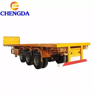 Remorque de camion à plateau à 3 essieux